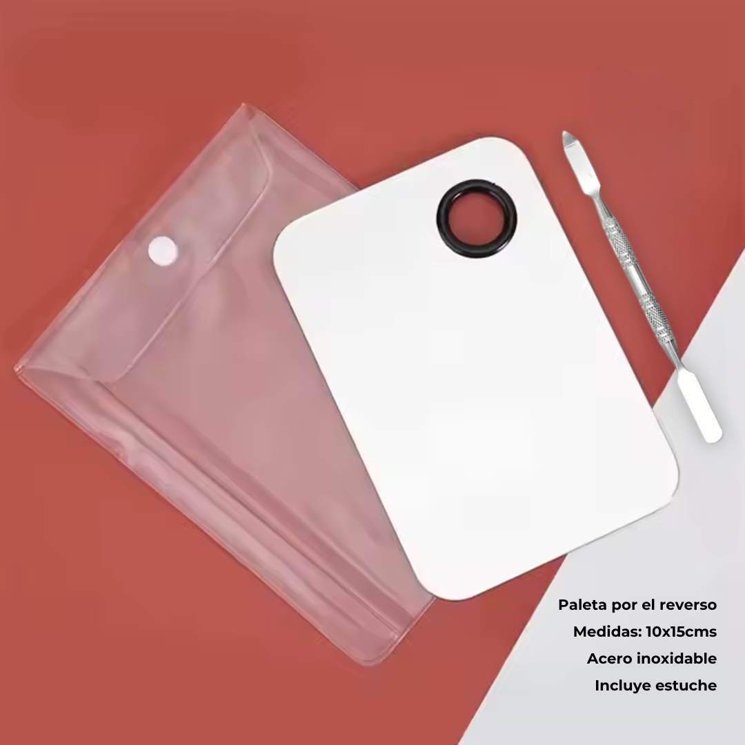 Paleta mezcladora con espátula