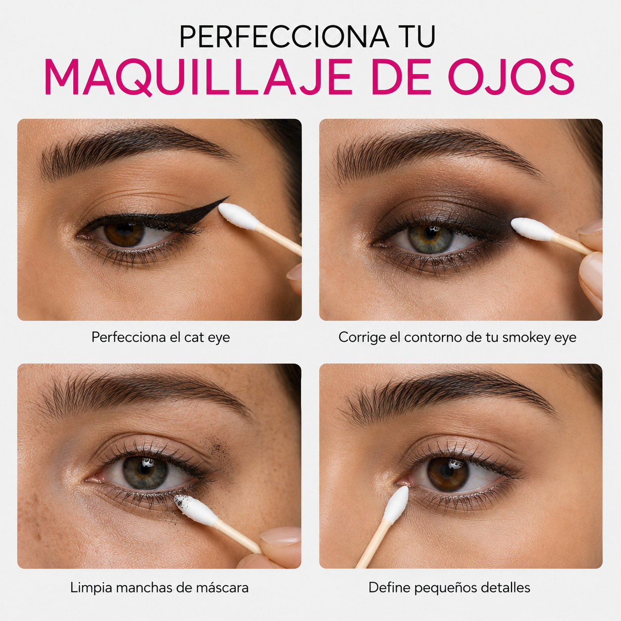 NUEVO! Cotonitos de precisión para maquillaje (200 un.)