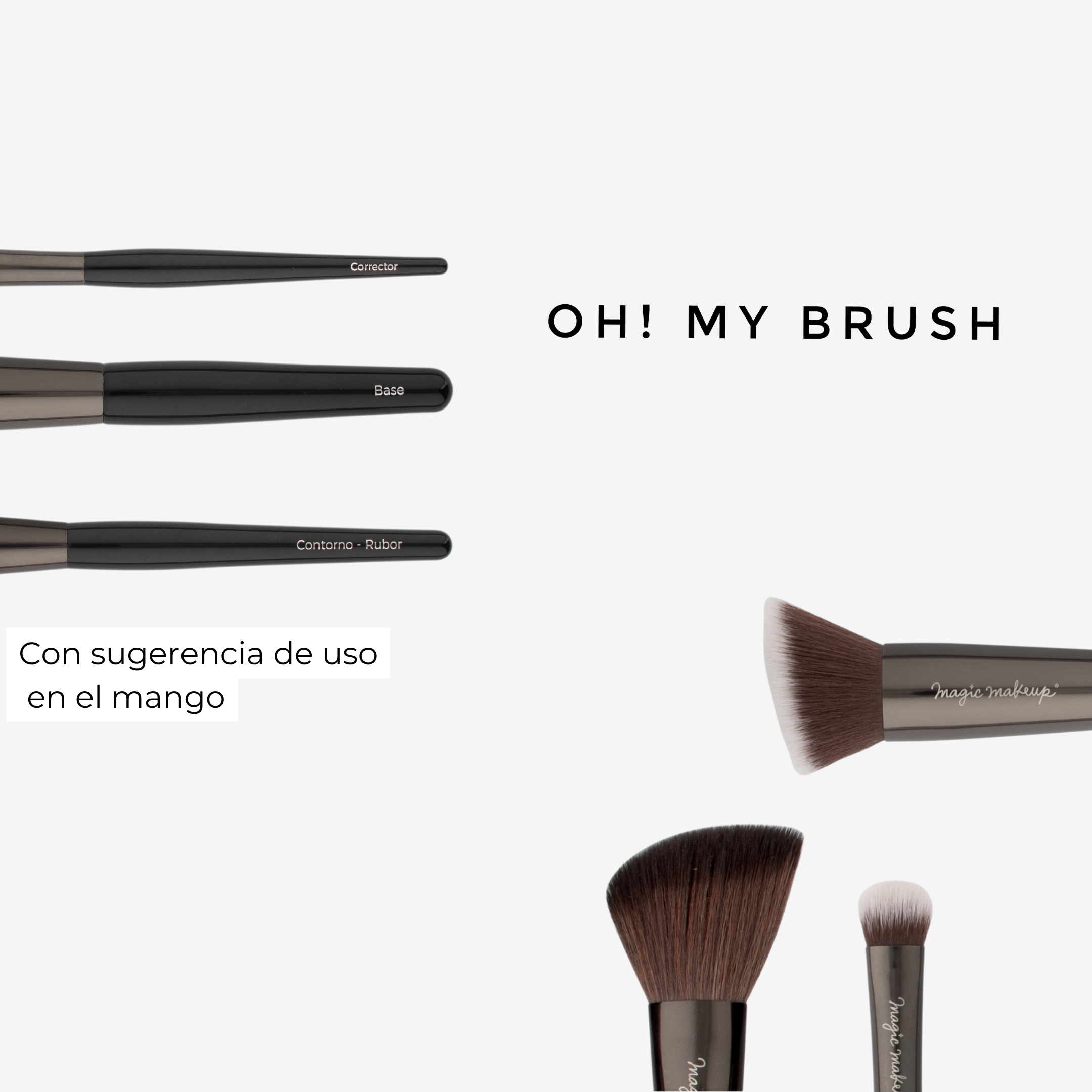 NUEVO! Mini Set de Rostro + Limpiador + Estuche Porta Brochas