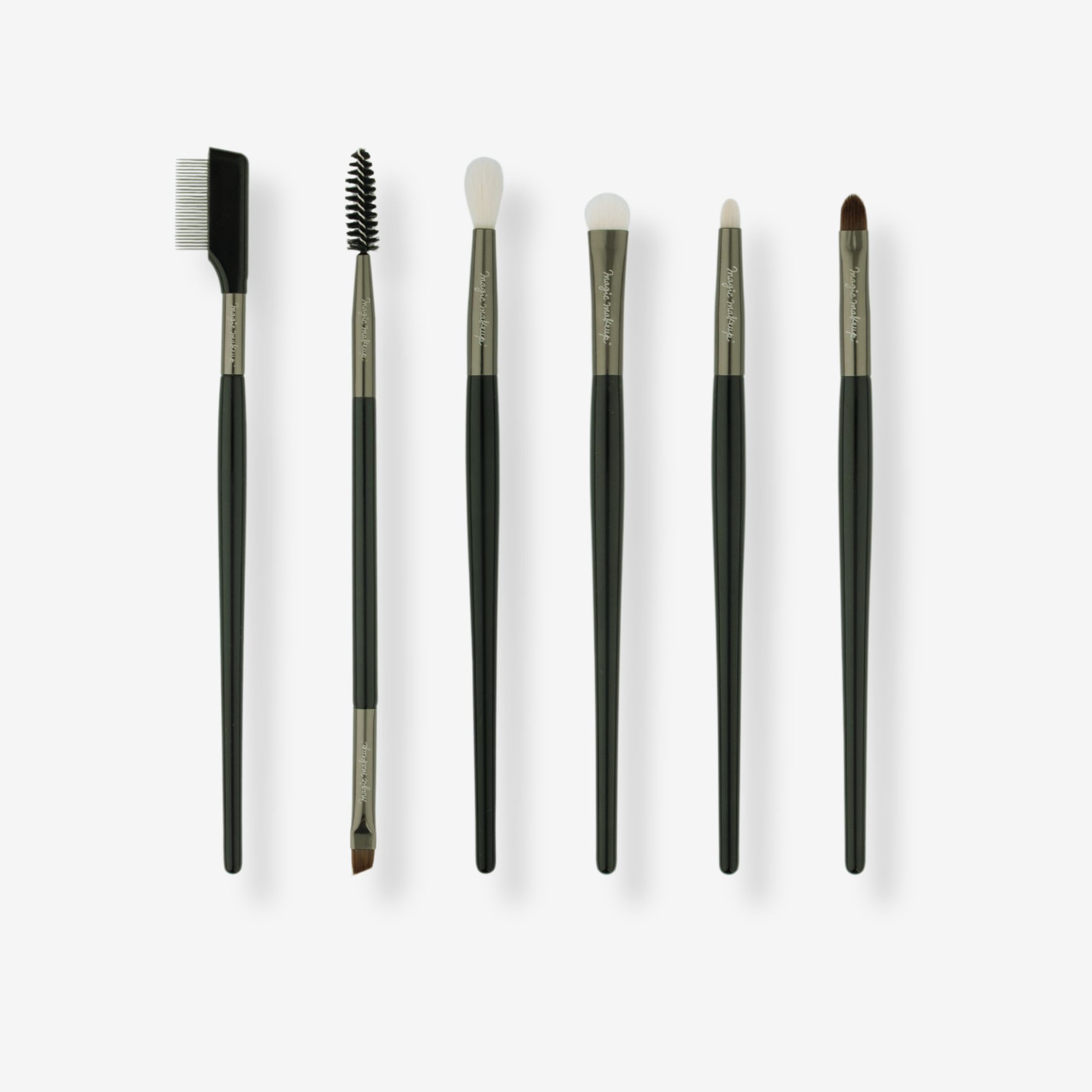 set de brochas de rojos, cejas y labios oh my brush