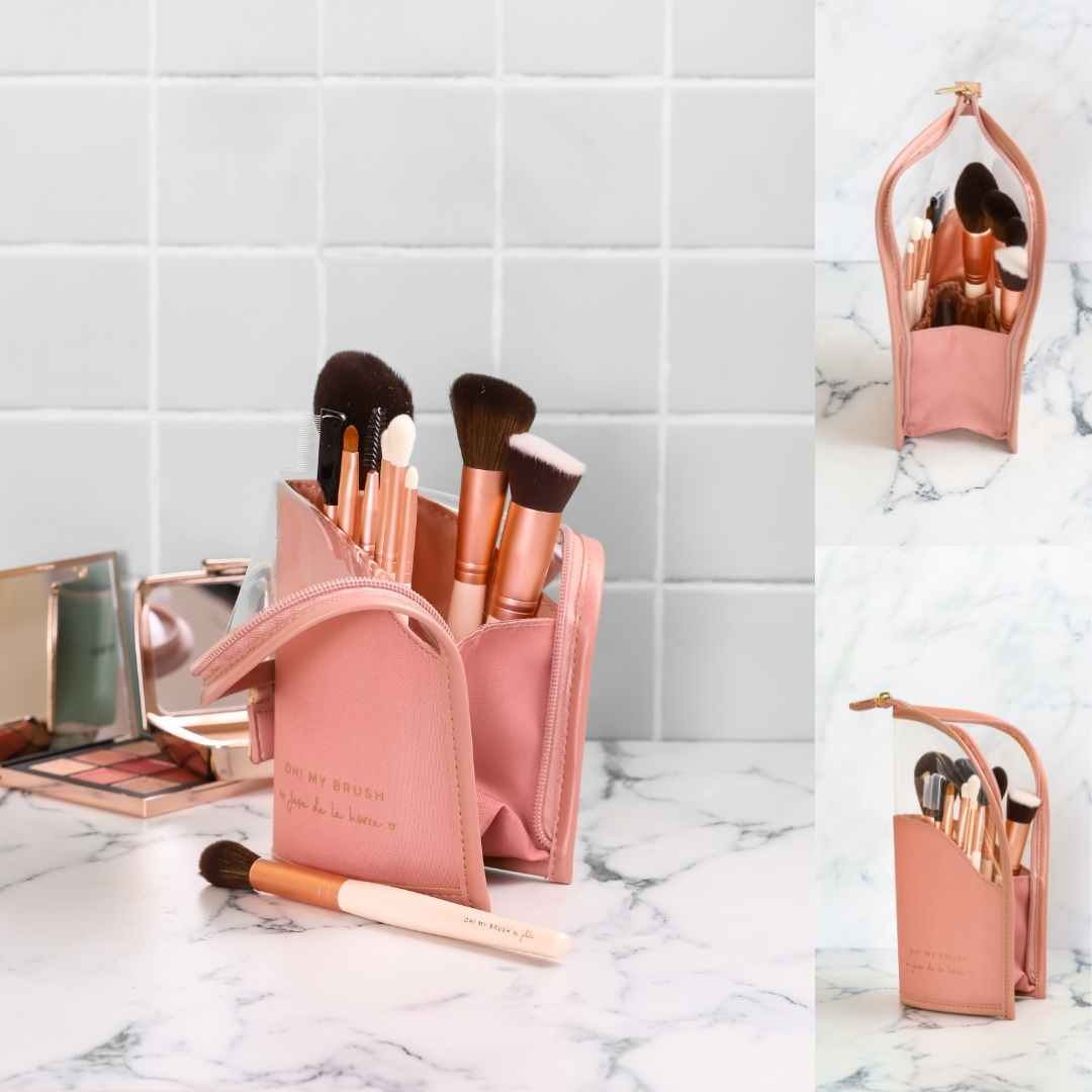Estuche con cierre (no incluye brochas)