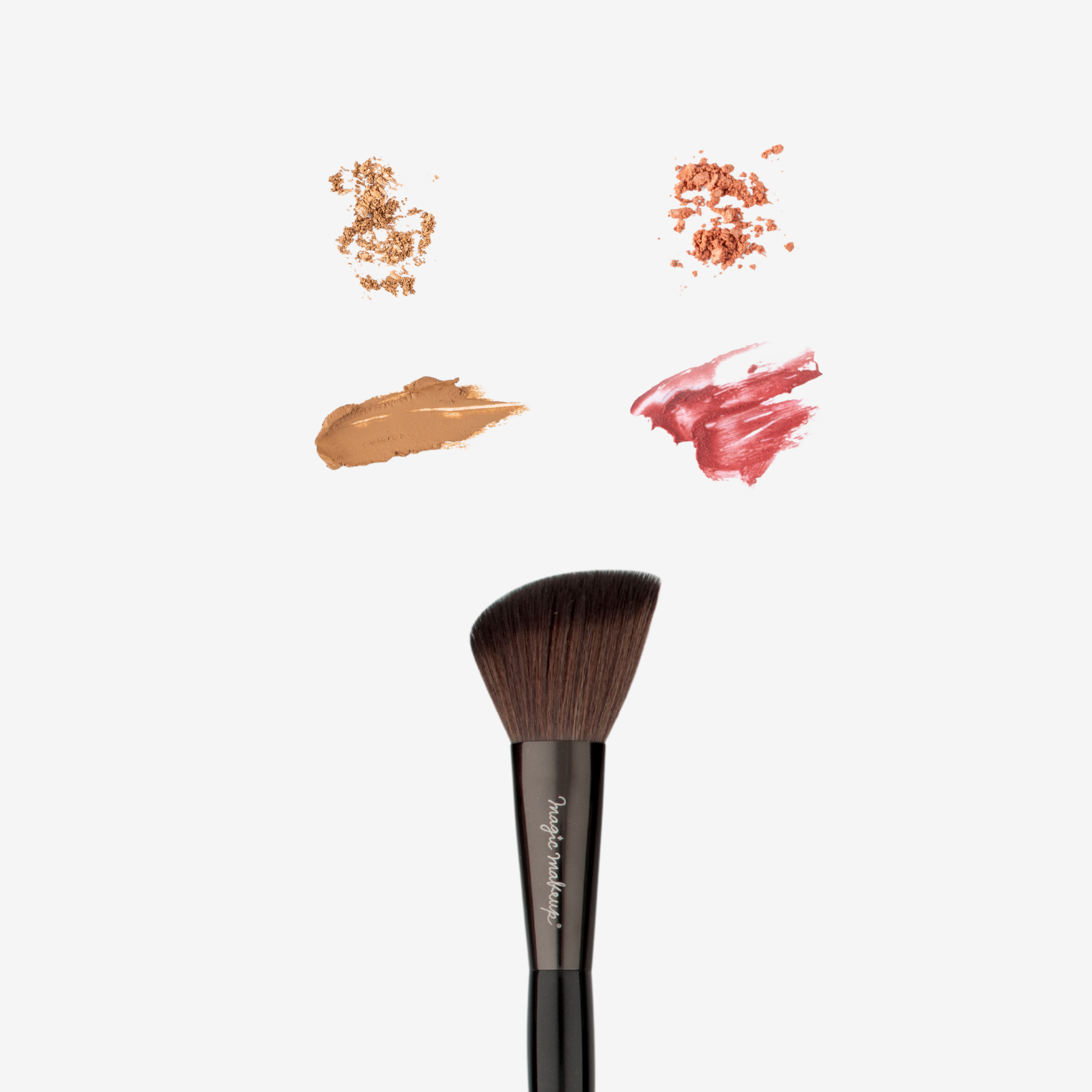 NUEVO! Mini Set de Rostro + Limpiador + Estuche Porta Brochas