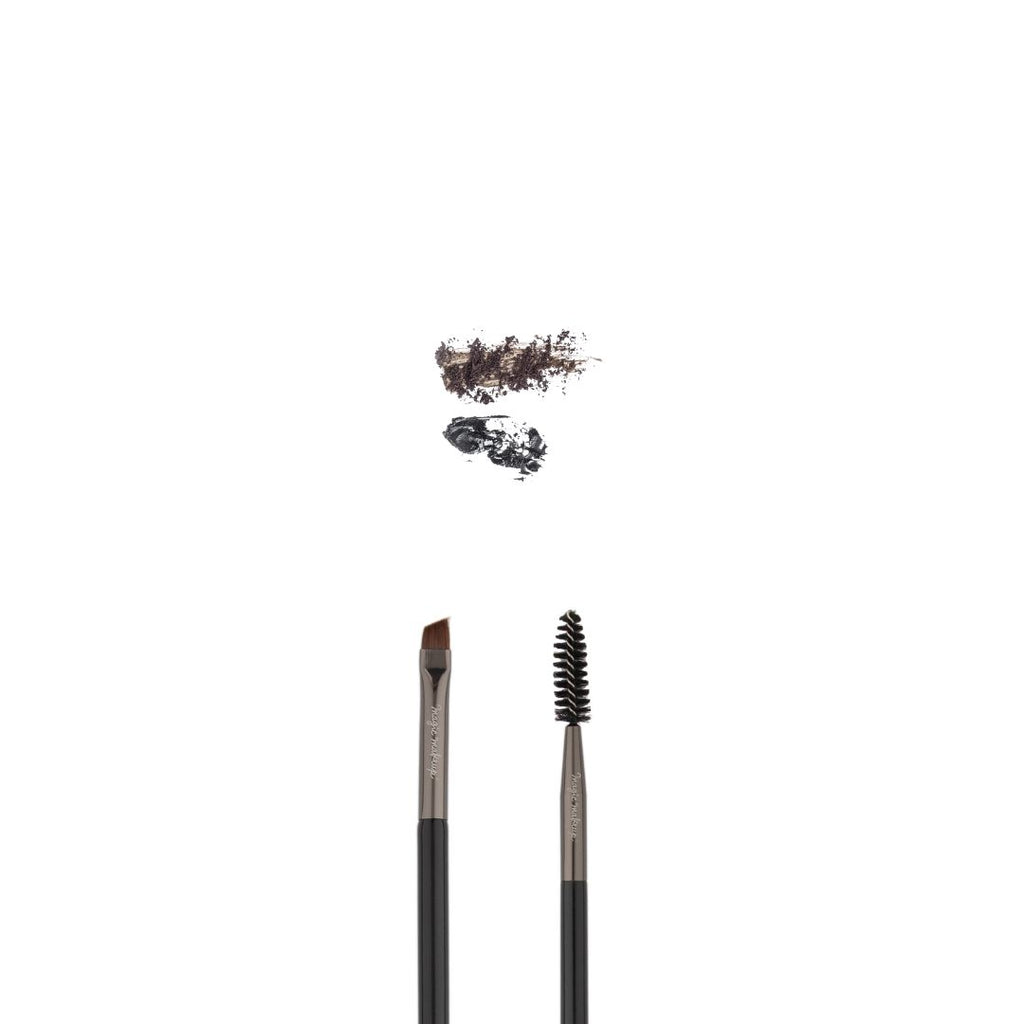 Brocha doble para cejas y delineado