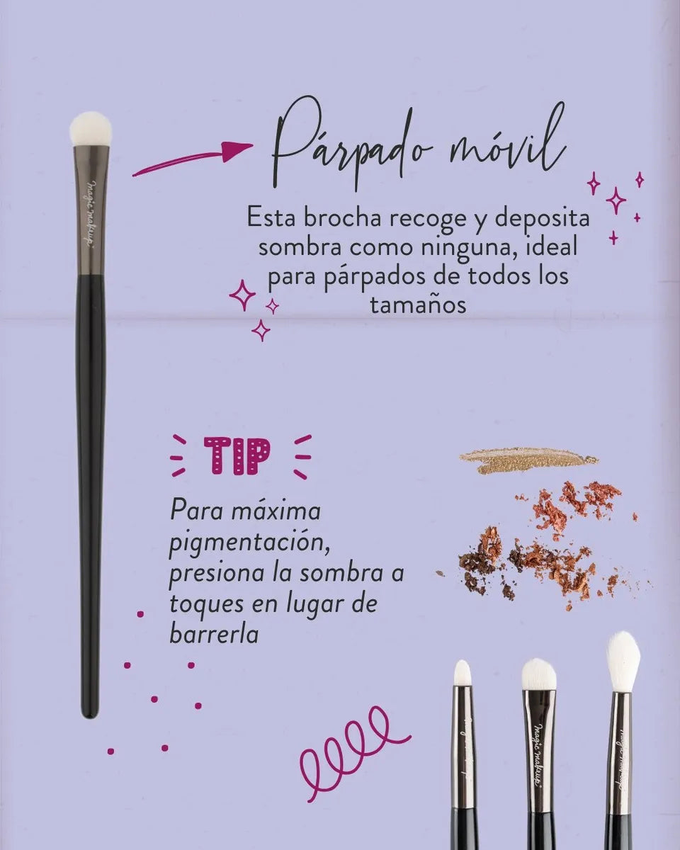 Brocha para párpado móvil (sombra)