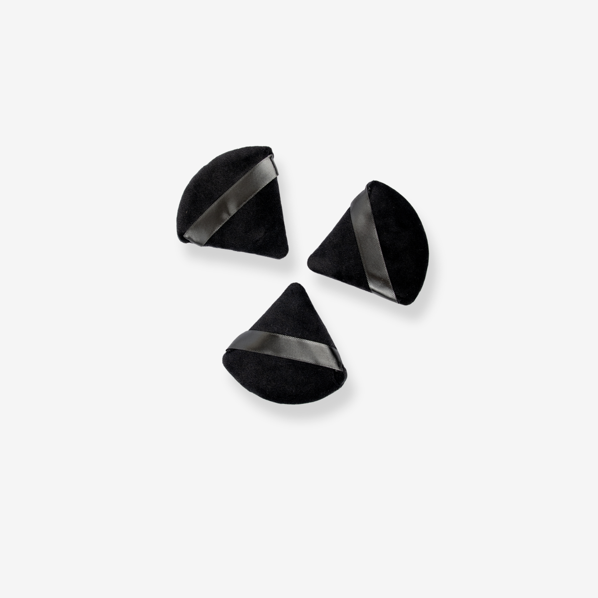 Borla triangular (powder puff) - Negro