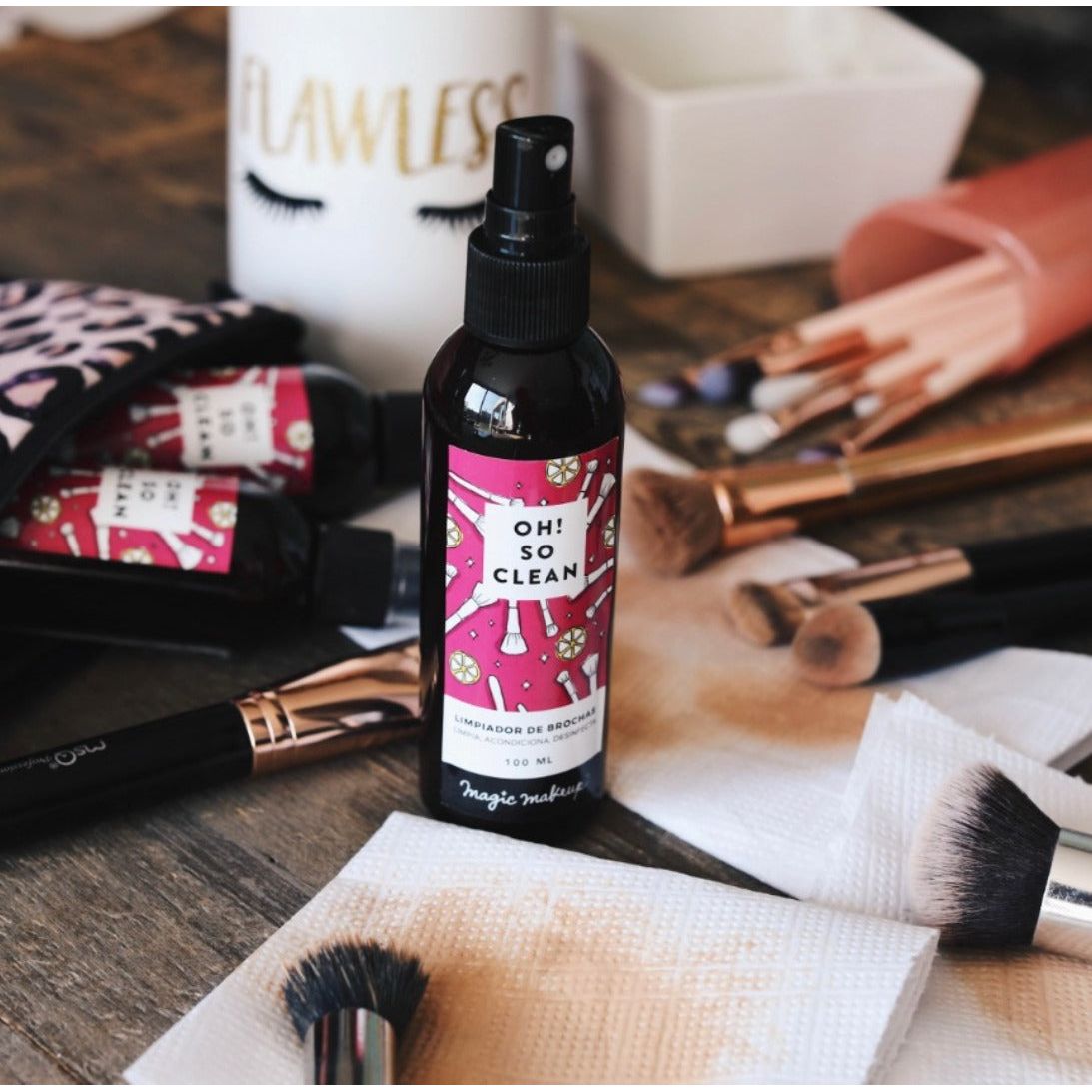✭OH! SO CLEAN✭  limpiador instantáneo de brochas 100ml